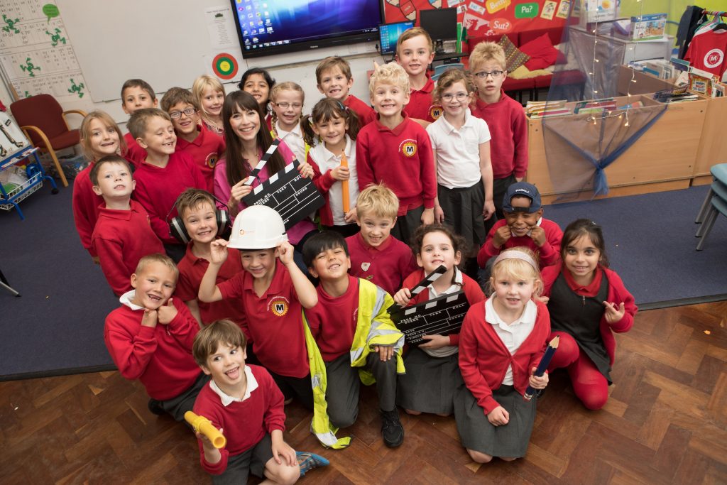 Marlborough Primary School Pupils Lend A Helping Hand As TV Presenter marlborough-primary-school-pupils-lend-a-helping-hand-as-tv-presenter